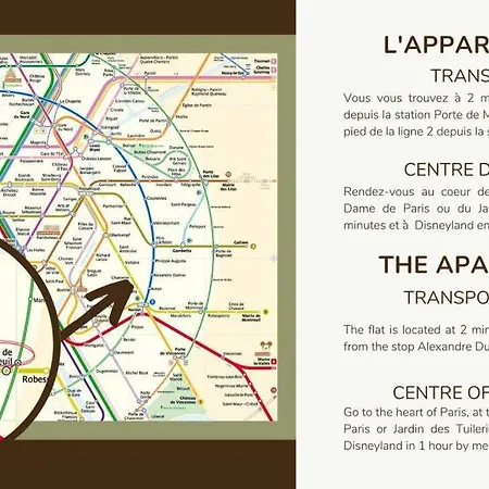 Apartment 41.appart 4pers#1 Bedroom #pere Lachaise #nation *